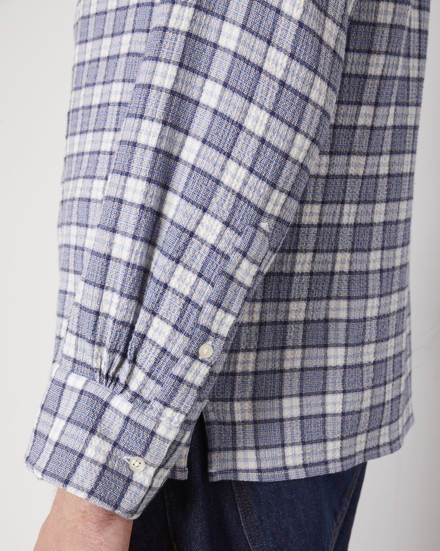 Arsene Waffled Cotton Check Shirt - Image 5