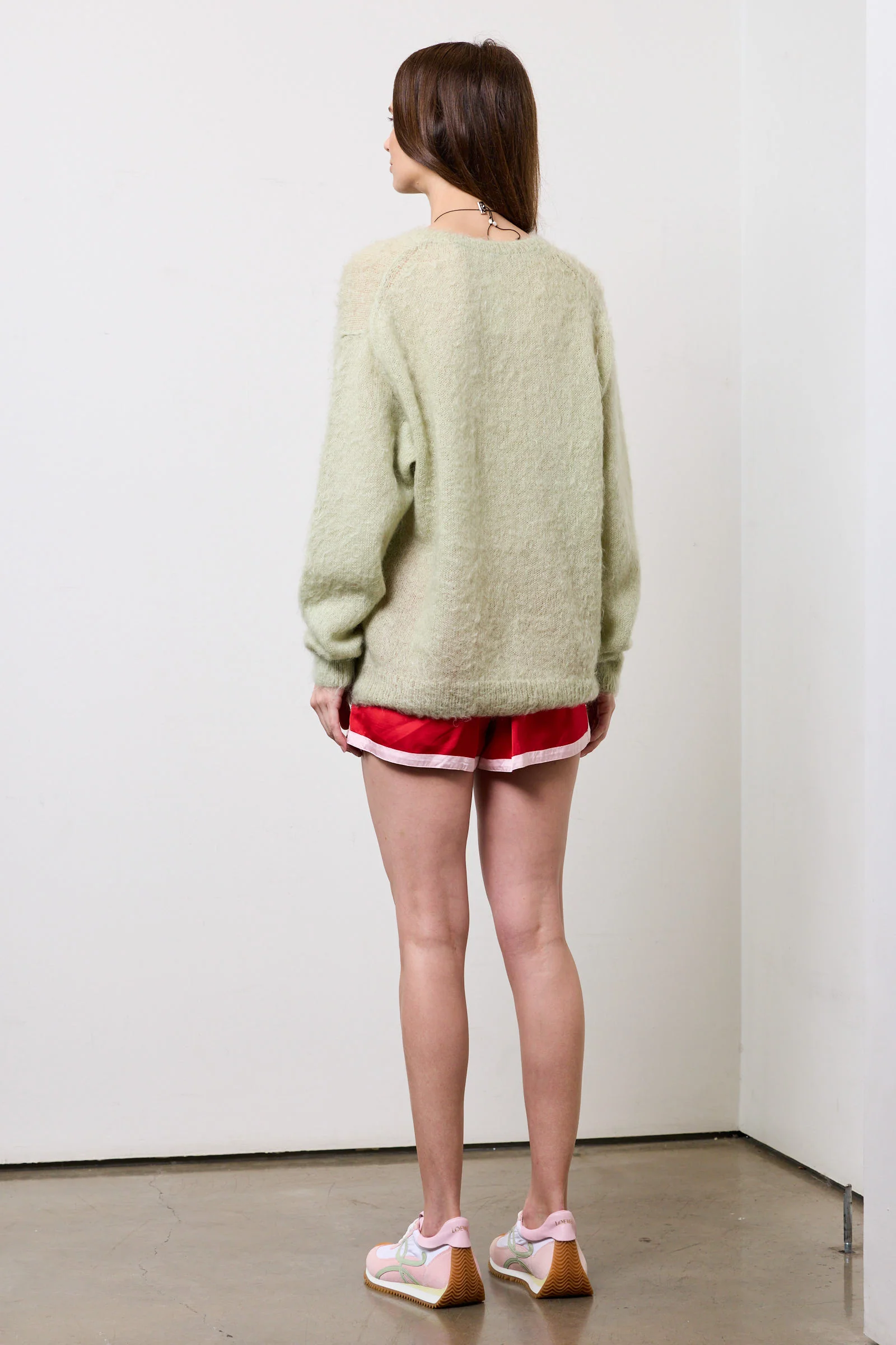 Brushed Mohair Knit Pullover - Image 4