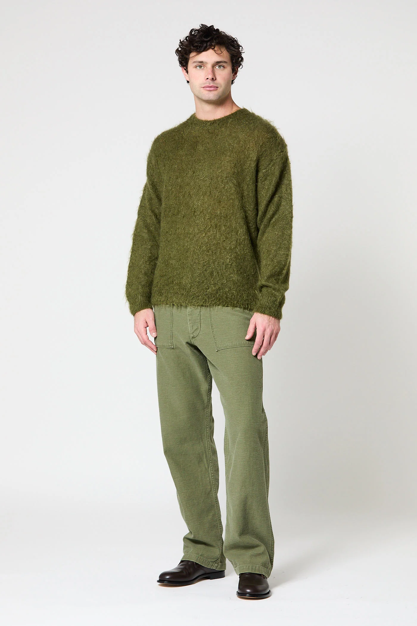 Brushed Mohair Knit Pullover - Image 5