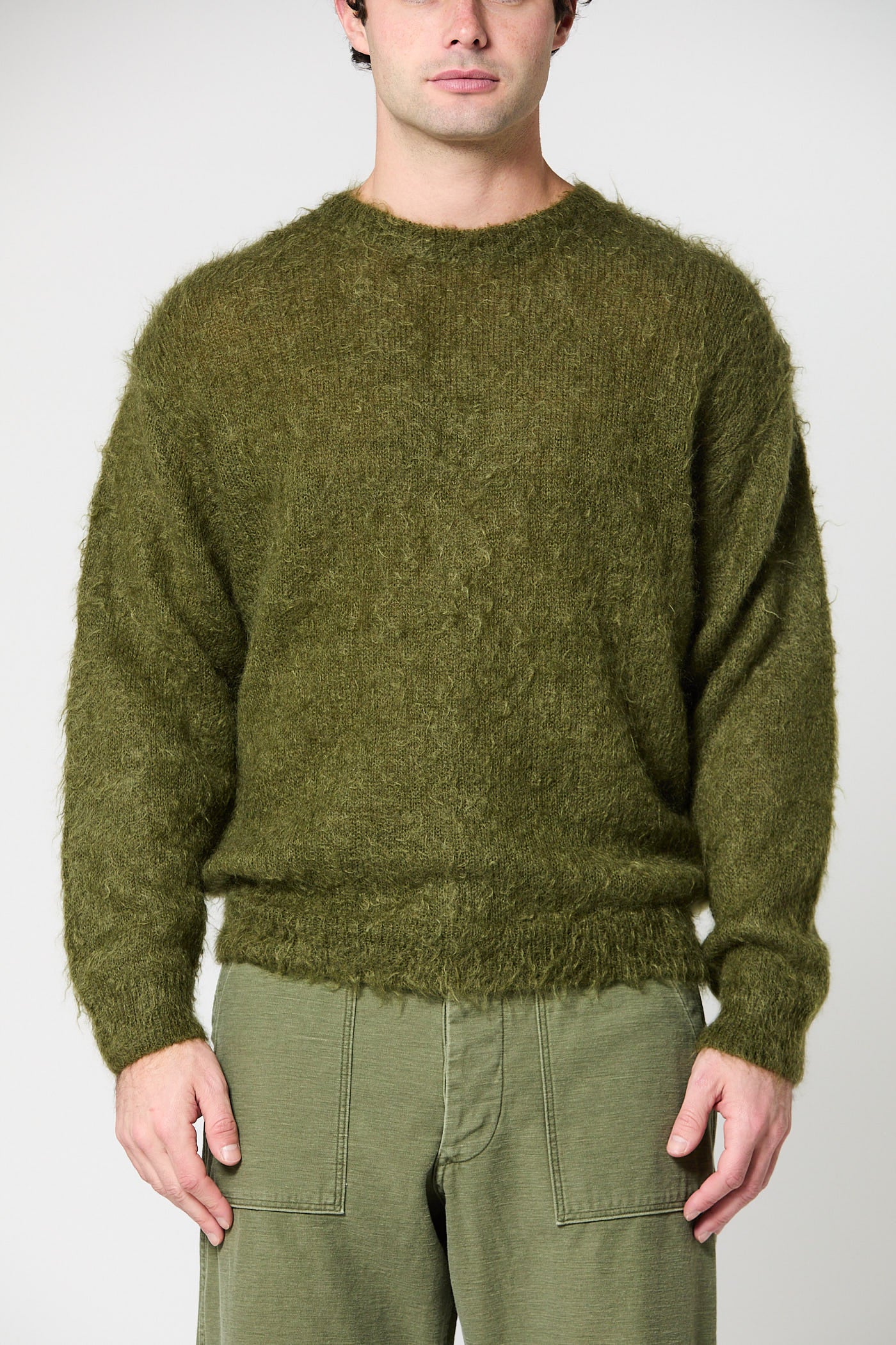 Brushed Mohair Knit Pullover - Image 6