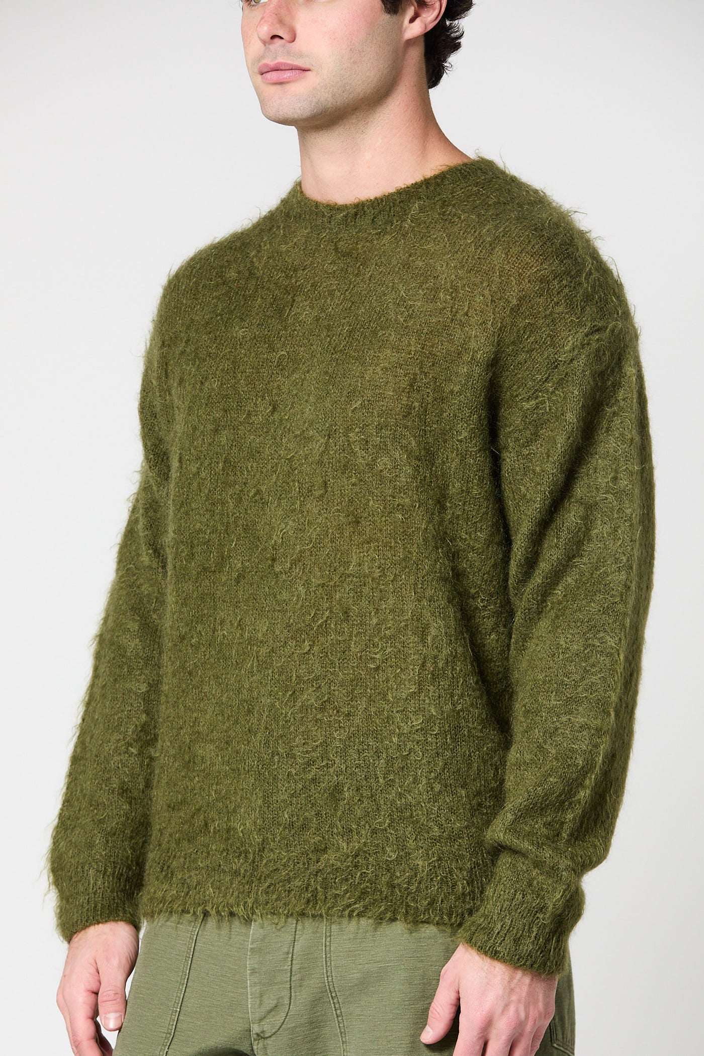 Brushed Mohair Knit Pullover - Image 7