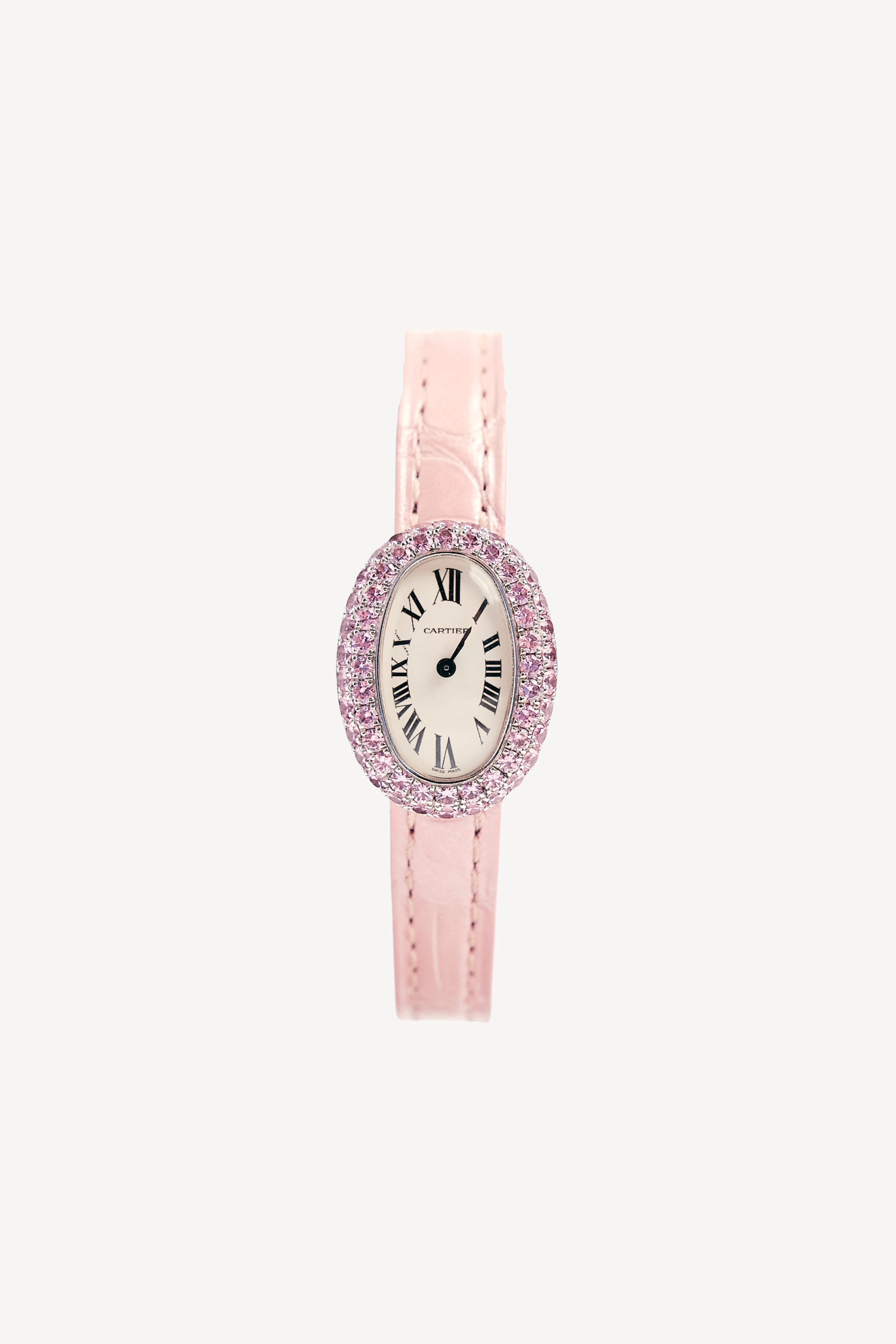 Cartier Baignoire Pink Sapphire Watch, 2000s