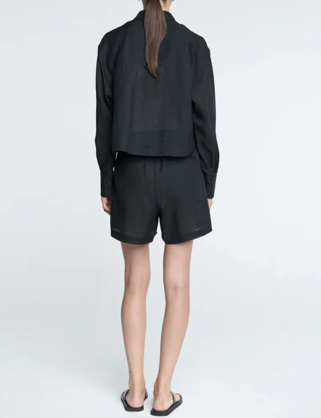 Cropped Oversized Shirt - Image 3