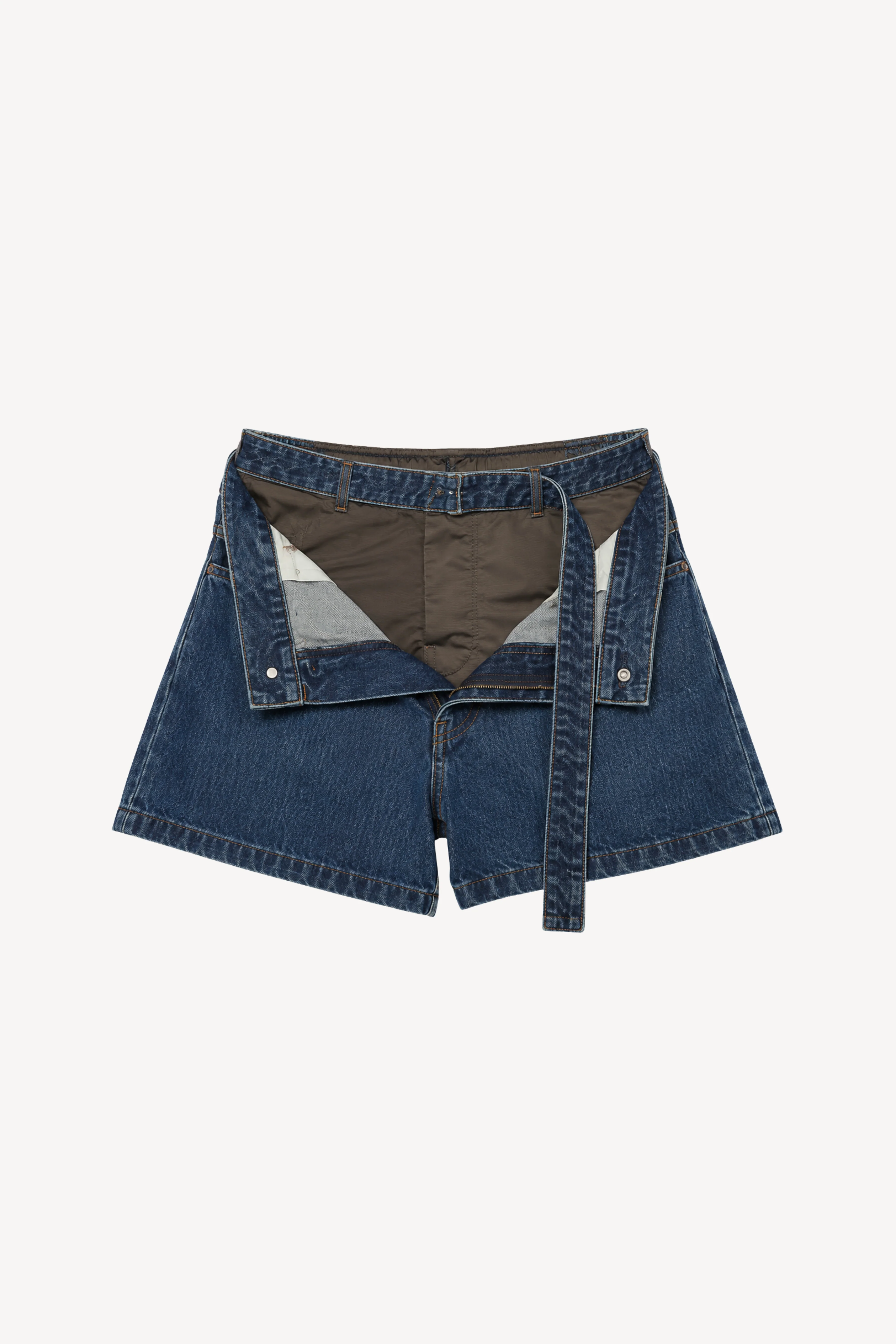 Denim X Nylon Twill Shorts