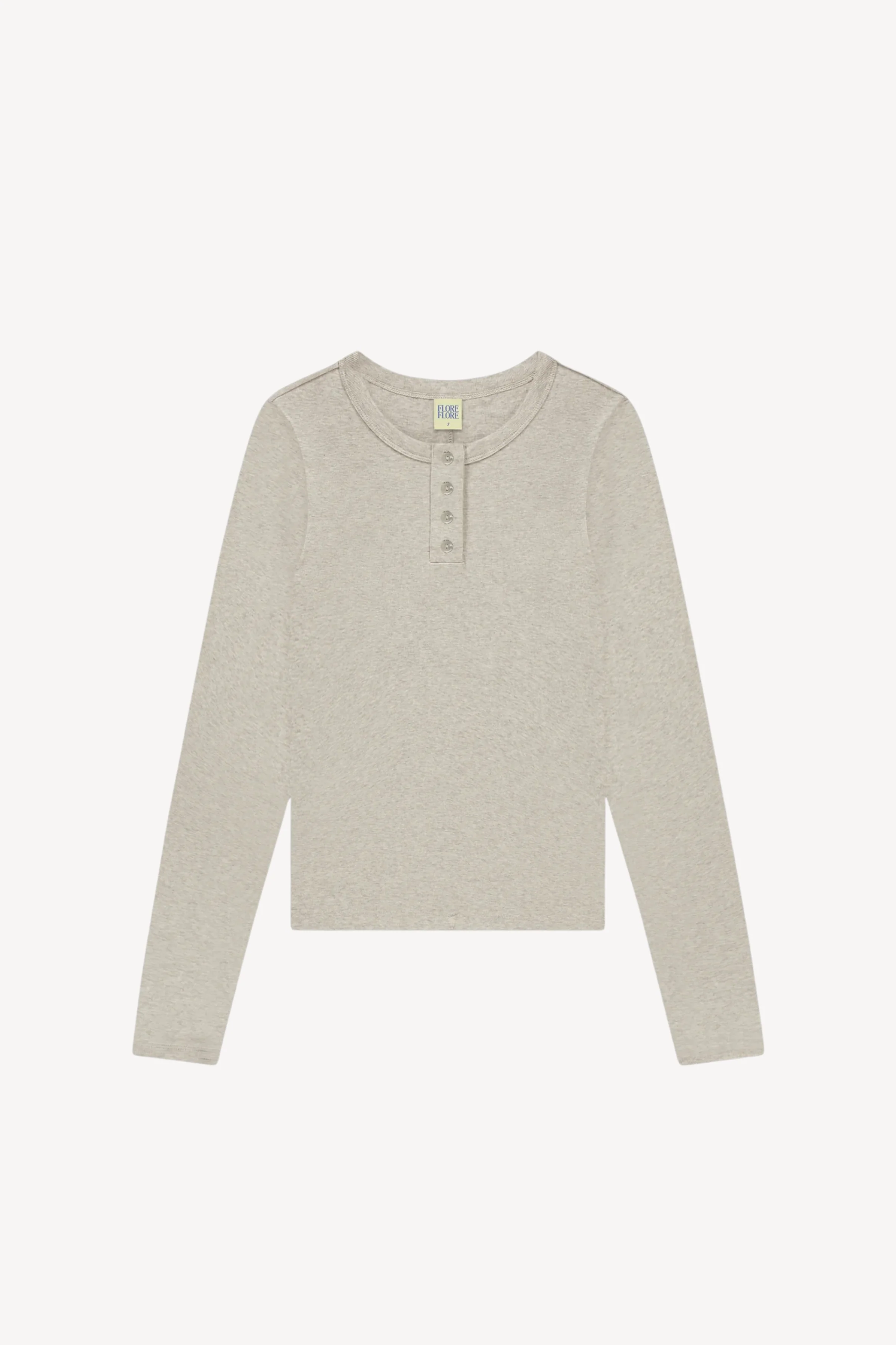 Jess Longsleeve Henley in Grey