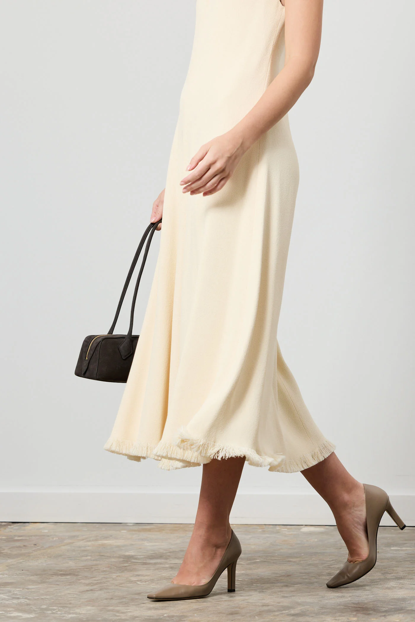 Heloise Crepe V-Neck Dress - Image 4