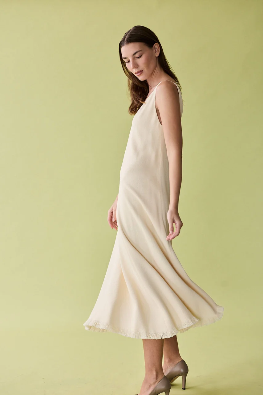 Heloise Crepe V-Neck Dress - Image 7