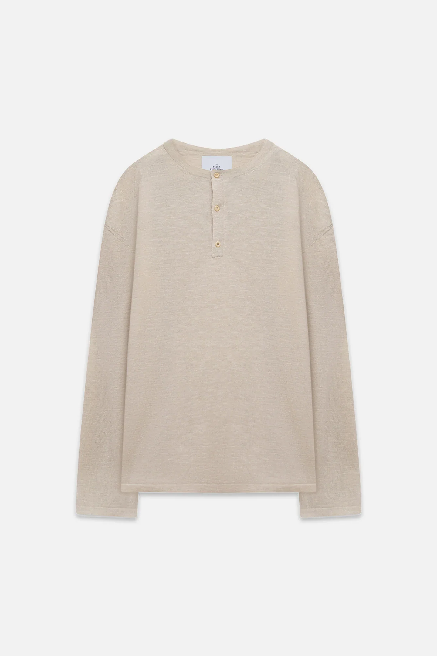 Lenny Knit Henley in Ecru