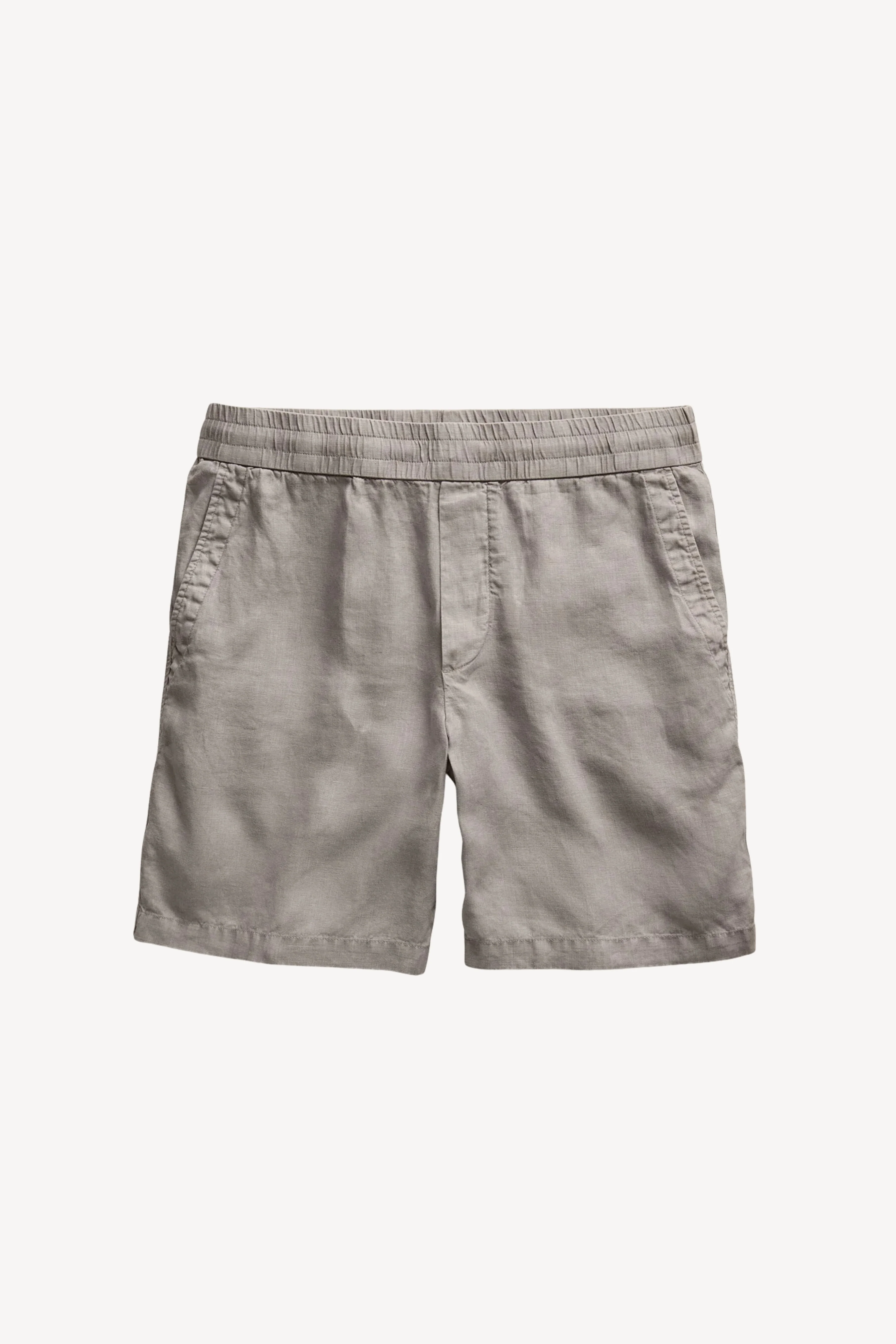 Lightweight Linen Short in Fog