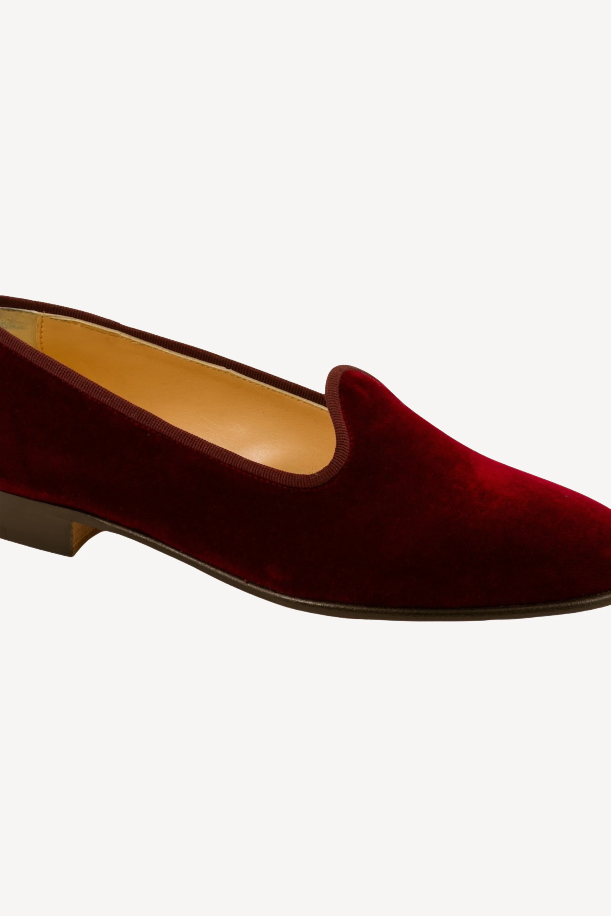 Velvet Loafers in Bordeaux - Image 3