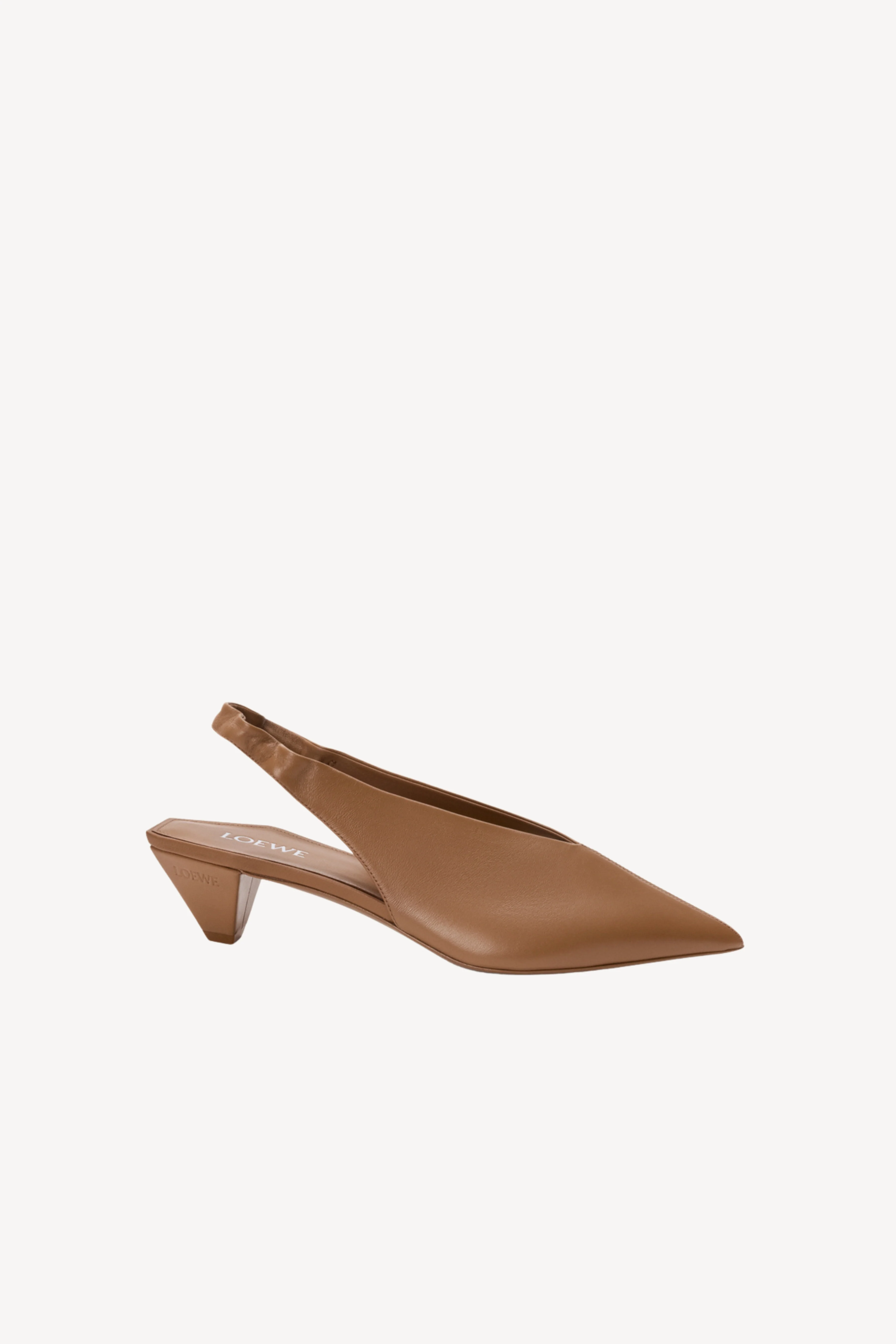Origami Cubic Slingback 45 in Mocha