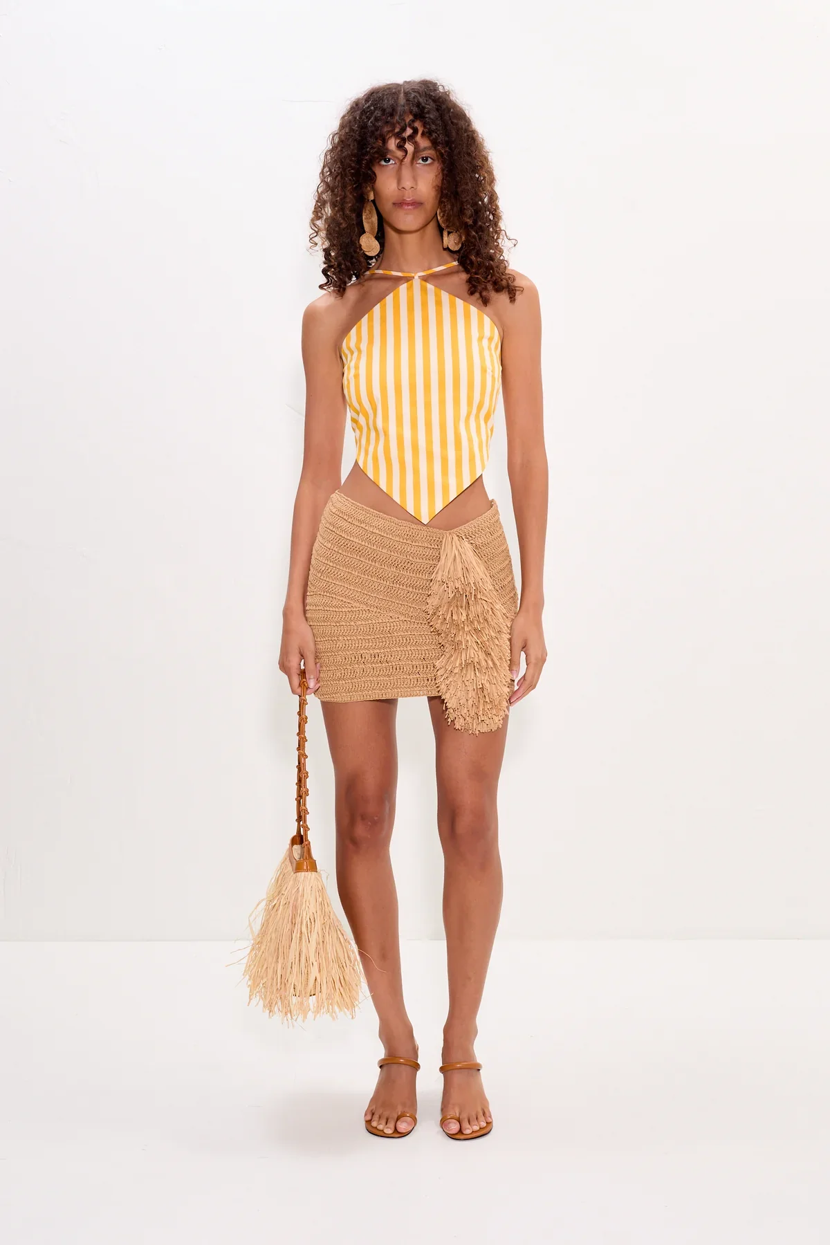 Pom Pom Mini Skirt - Image 3