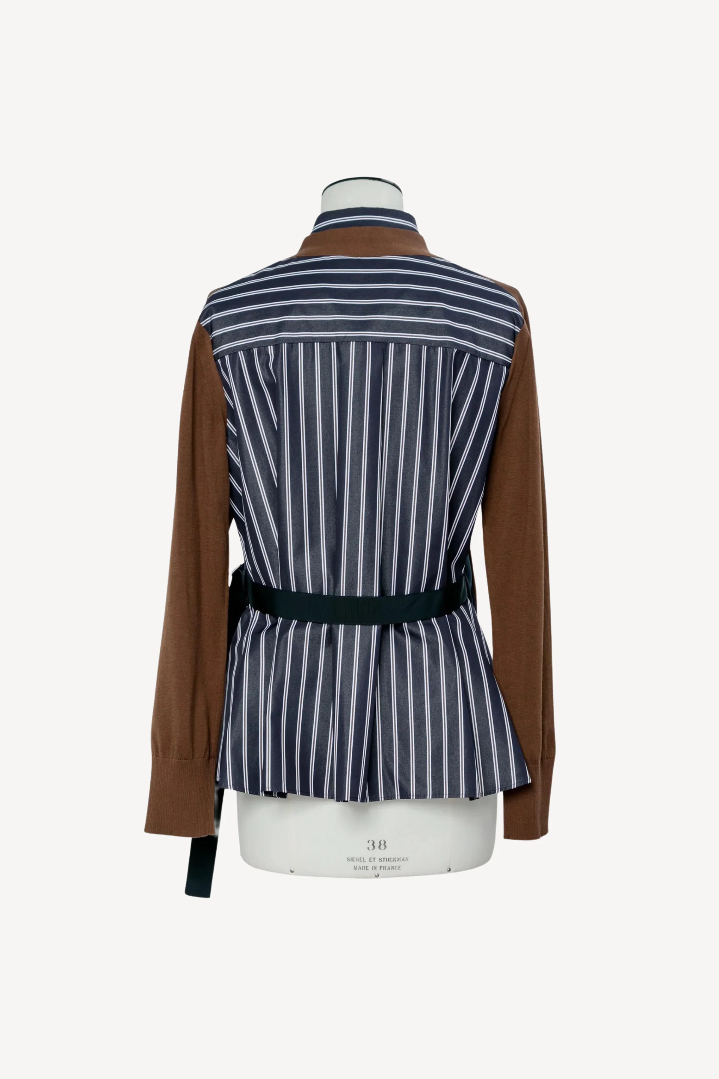 Poplin x Cotton Knit Cardigan - Image 3