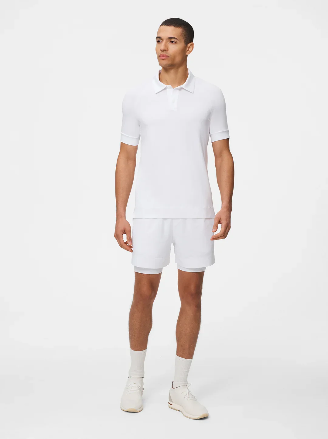 Tennis Short (with Liner) in White - Image 2