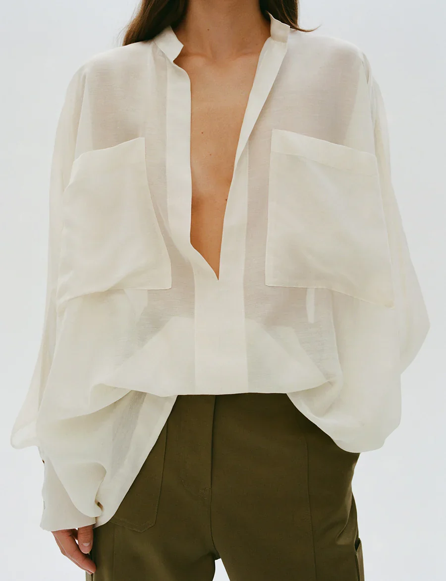 The Cato Top in Cotton Voile - Image 2
