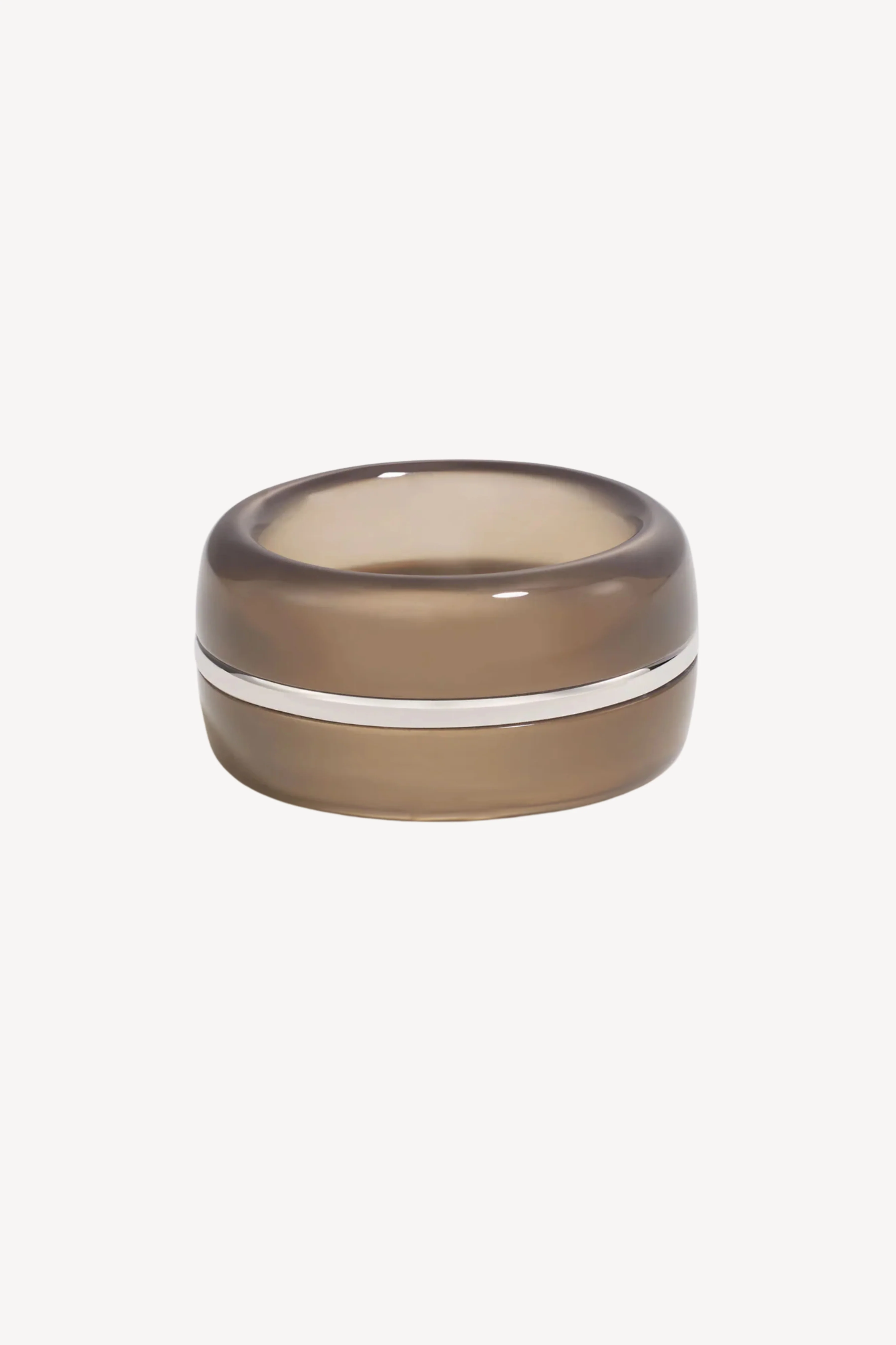 The Essential Wide Ring - Grey Agate