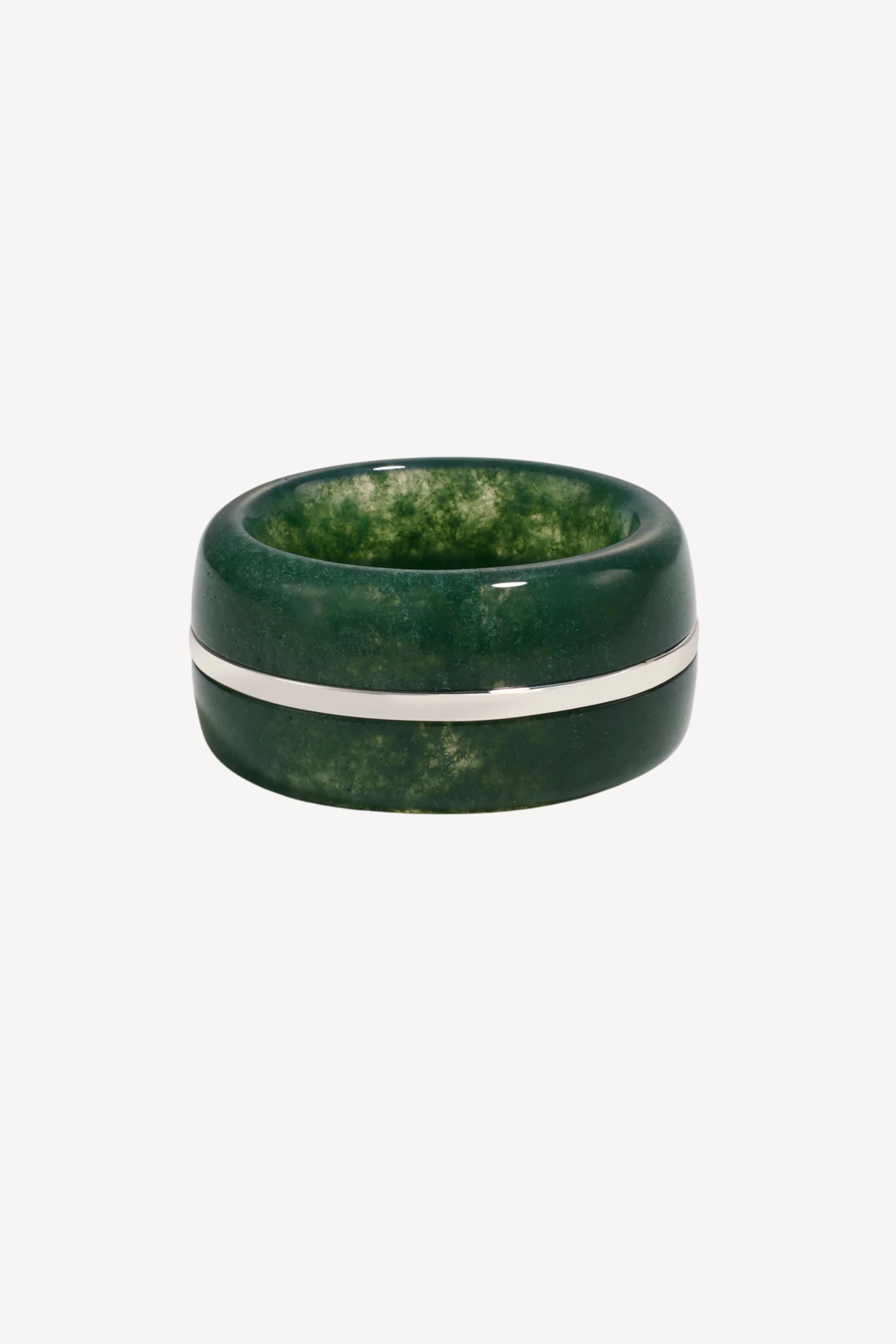 The Essential Wide Ring - Moss Agate