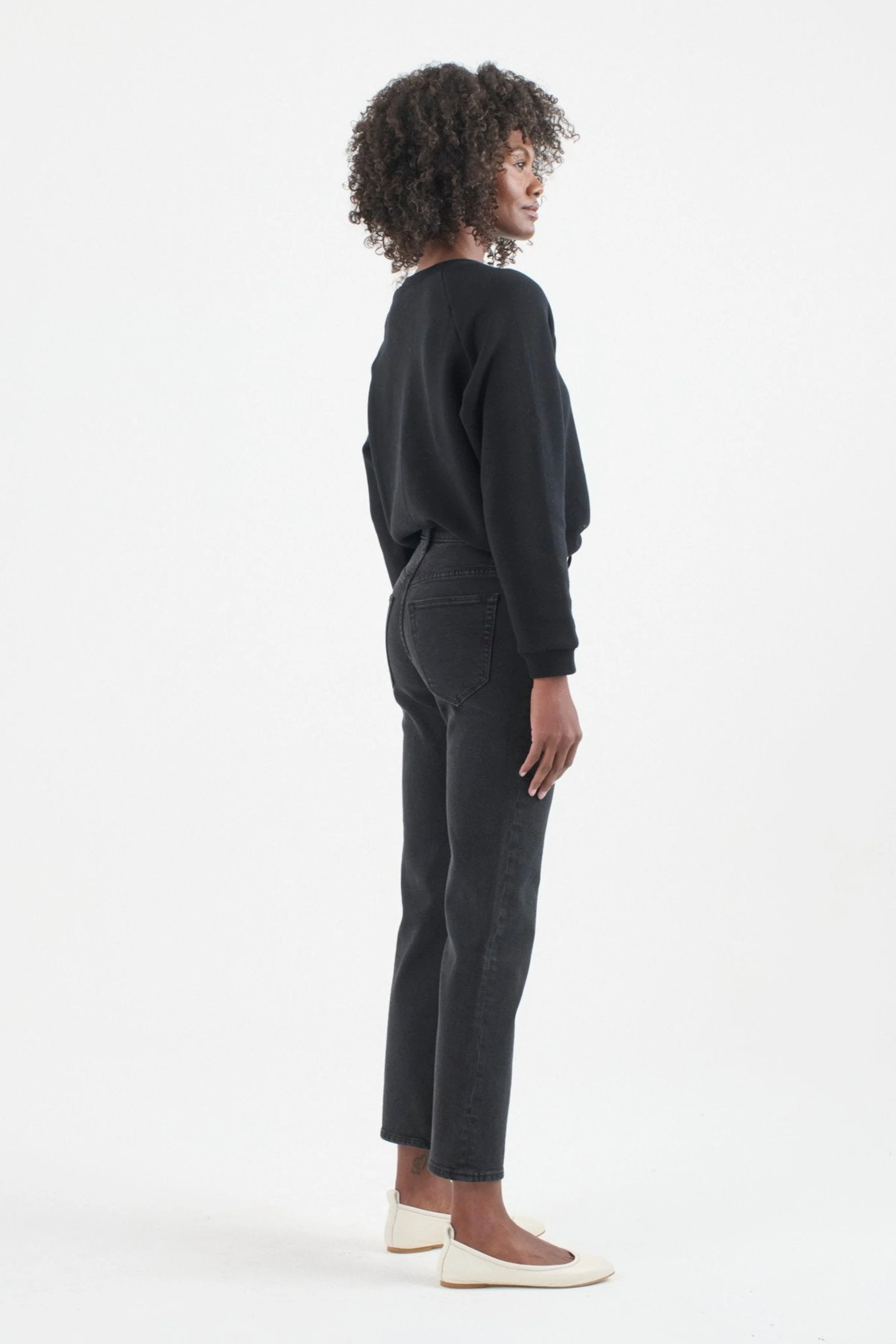 Kenickie Jean in Washed Black - Image 4