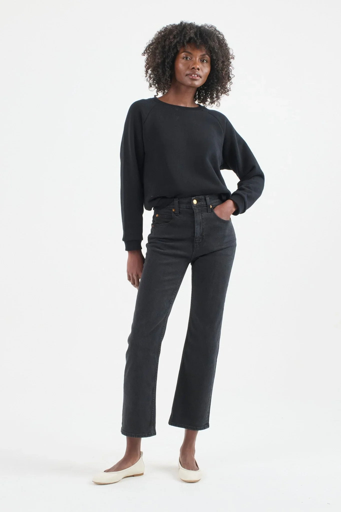 The Kenickie Jean in Soft Black - Image 3