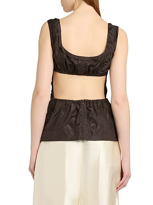 Washed Silk Taffeta Top - Image 3