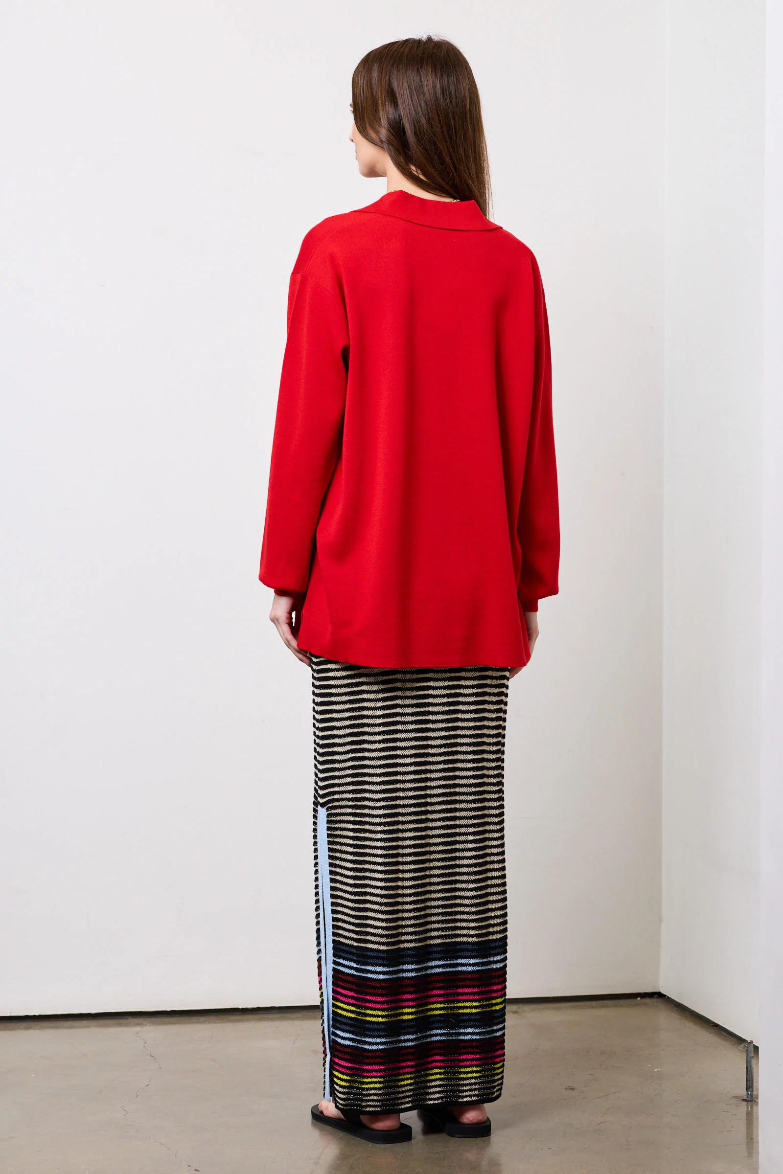 Wave Knit Pencil Skirt - Image 5