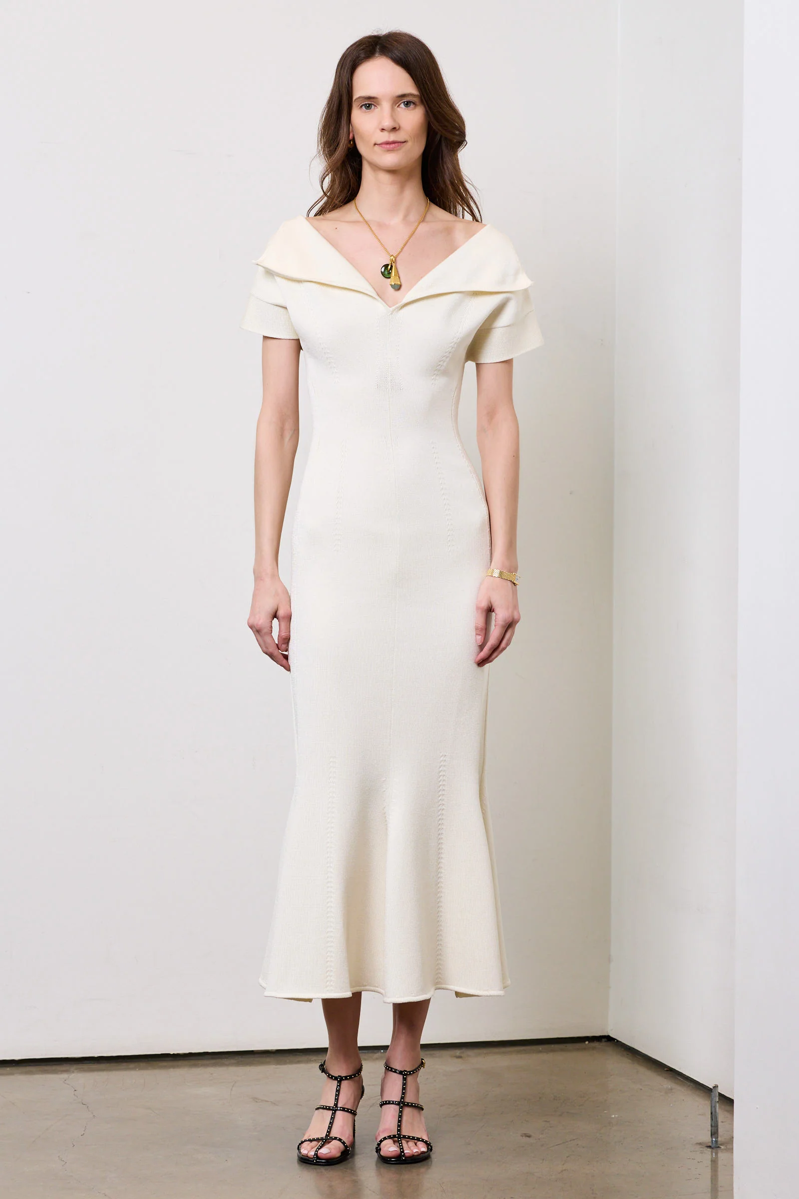 Zaria Sculpted Knit Dress - Image 2